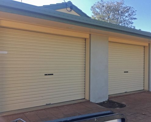 Sunshine Coast Painter - Garage Doors repaint- BEFORE